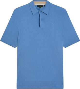Ted Baker Nickk Gebreide Blauwe Poloshirt