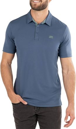 Travis Mathew Mens Sky Peak Polo Shirt In Insignia/vintage Indigo