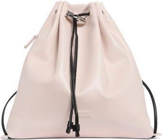 Longchamp Leather Cinch Backpack in Powder at Nordstrom Rack