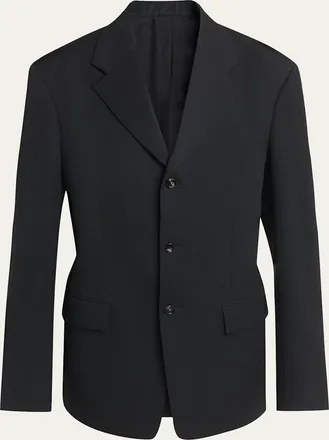 Bottega Veneta Oversized Single-Breasted Wool Blazer