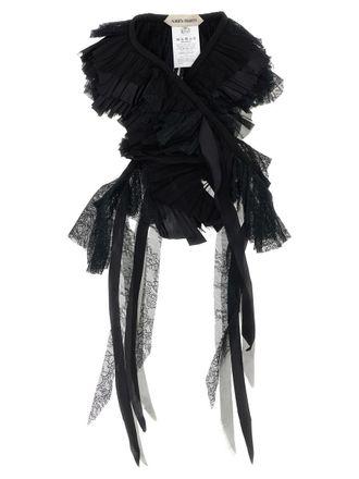 Alberta Ferretti Georgette Collar