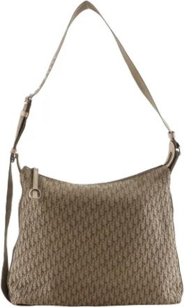 Dior Pre-owned Trotter Canvas Schoudertas - Heren - Vintage Schoudertas - Bruin - ONE Size - Vintage
