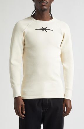 Phipps Logo Long Sleeve Waffle Knit T-Shirt in Ivory at Nordstrom, Size Xx-Large