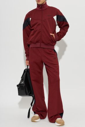 Alexander McQueen Sweatshirt With Embroidered Logo, Womens, Burgundy