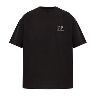 C.P. Company Hombre, Camisetas, Negro, Talla: 2XL