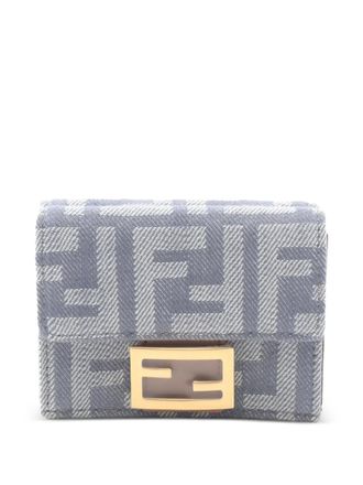 Fendi 2010-2025 Zucca Canvas Trifold Wallet small wallets - Grey