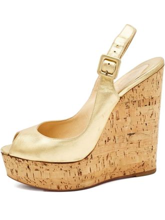 Christian Louboutin Sandali in pelle - Oro