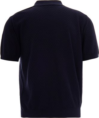 Paolo Pecora Mens Polo Shirt Knit Blue Cotton T-shirts And Polos