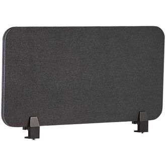 Beliani Panel Separador Gris Oscuro 80 X 40 Cm Poli&eacute;ster Pet Pantalla Ac&uacute;stica Oficina Wally