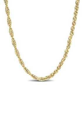 Delmar 3.7mm Singapore Chain Necklace in Yellow at Nordstrom Rack