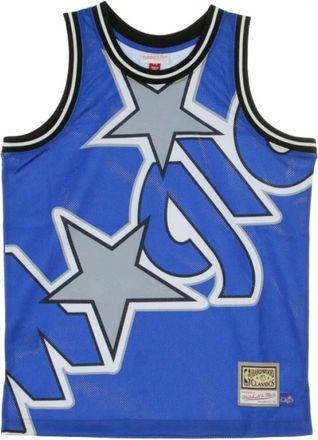 Mitchell & Ness NBA Basket Top Orlmag Basketball - Heren - Tops zonder mouwen - Blauw - XL - Tops