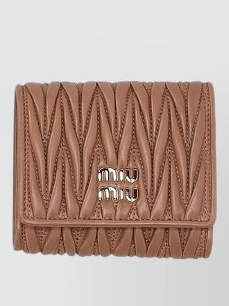 Miu Miu matelasse purse quilted design foldover flap