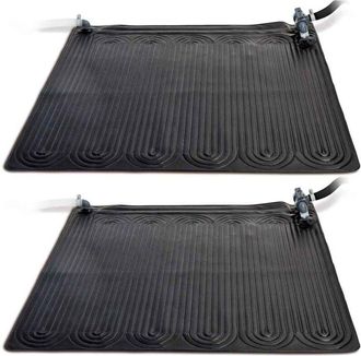 Intex Esterilla Calefactora Solar Pvc 2 Uds 1,2x1,2 M Negra 28685 Intex