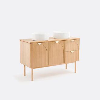 La Redoute Interieurs Dubbele wastafel, 2 deuren + 2 lades, Gisela