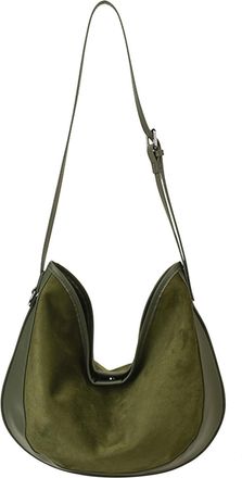 Generic Crescent Bag Slouchy Tote Purses Solid Color PU Leather Slouchy Shoulder Bag for Women Work Shopping and Everyday Use