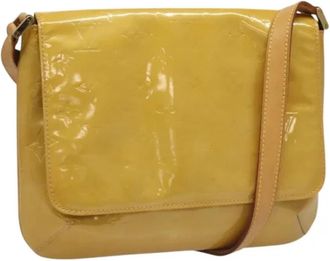 Louis Vuitton Tweedehands leren Louis Vuitton tassen - Dames - Vintage Schoudertas - Beige - ONE Size - Leer - Vintage