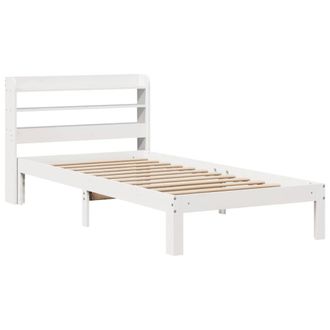 Berkfield Home Beautiful Bed Frame with Headboard without Mattress White 90x200 cm