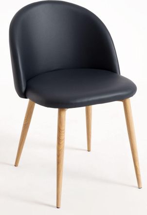 Regalos Miguel Sillas Comedor - Silla Vint Polipiel - Negro