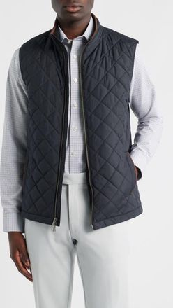 Mizzen+Main Brentwood Quilted Vest in Black at Nordstrom, Size X-Large