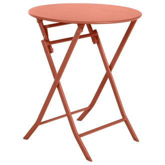 Hesperide Mesa De Jard&iacute;n Plegable Redonda Greensboro &Aacute;mbar - 2 Asientos - Hesp&eacute;ride