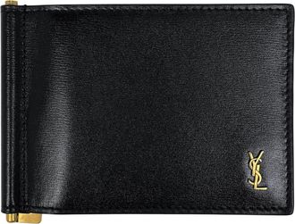 Saint Laurent Black Leather Money Clip (Pre-Owned)