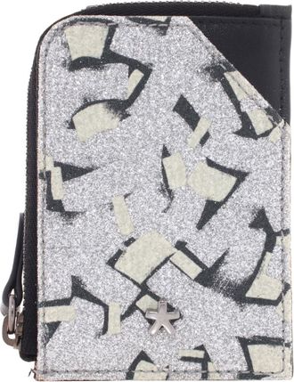 Jimmy Choo London Artwork Glitter Fabric JC Cardholder