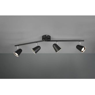 Reality Foco Toulouse Negro 4 Spot Led L78 Cm Trio Lighting