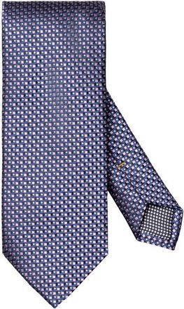 Eton Geometric Jacquard Silk Tie in Medium Pink at Nordstrom