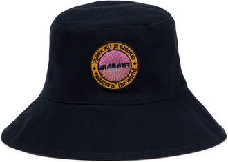 Isabel Marant Loiena cotton reversible bucket hat