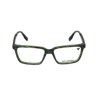 Karl Lagerfeld Glasses, male, Green, Size: 55 MM Eyeglasses