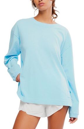 Free People FP Movement Hustle Layer Knit Top in Bright Blue at Nordstrom, Size Large