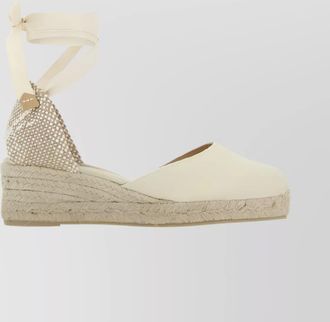Castaner organic cotton wedge espadrilles