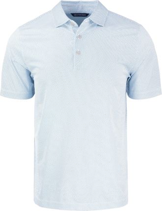 Cutter & Buck Pike Eco Symmetry Print Stretch Recycled Mens Polo