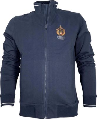 Aeronautica Hoodies & sweatvesten, Heren, Blauw, 2Xl, Katoen, Frecce Tricolori Sweatshirt