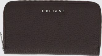 Orciani Portafoglio Continental grande in pelle martellata con chiusura a zip