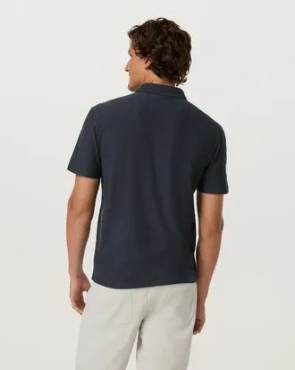 Vuori Clothing Strato Tech Polo | Milkweed Heather | XS, Size Extra Small