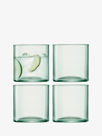 LSA International Mundgeblasene Becher Canopy 350ml Recycelt x 4