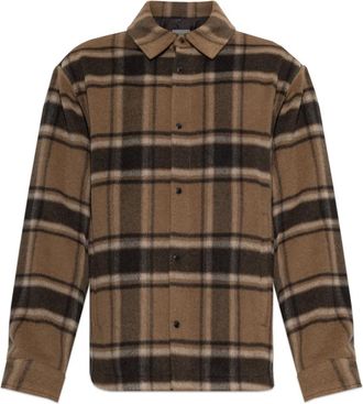 Moncler Wolhemdjas - Heren - Jassen - Bruin - Maat: M Wol