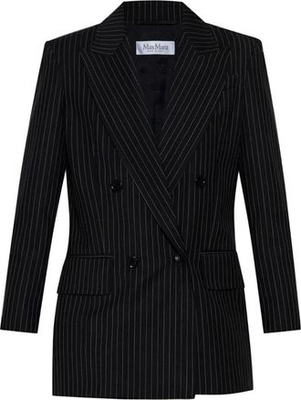 Max Mara Chique Zwarte Buitenkleding Aw 25 - Dames - Blazers - Zwart - 2XS - Jassen