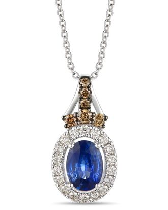 Le Vian 14K 1.00 Ct. Tw. Diamond & Ceylon Sapphire Pendant