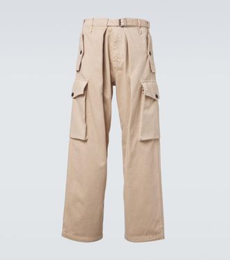 Loewe Cotton satin cargo pants