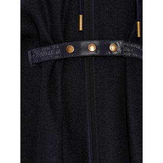 Moncler Wool-Blend Cape - Blue
