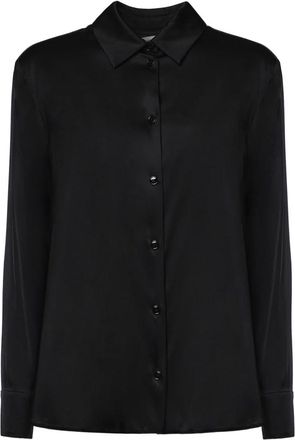 Max Mara Dames, Blouses & Shirts, Zwart, Maat: M
