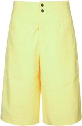 Jacquemus Yellow Solid Shorts