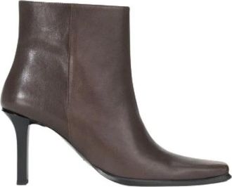 Staud Staud, Schoenen, Dames, Bruin, 38 EU, Leer, Hendrix Ankle Boot