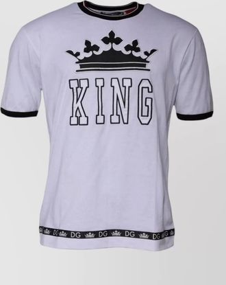 Dolce & Gabbana cotton crew neck short sleeve t-shirt