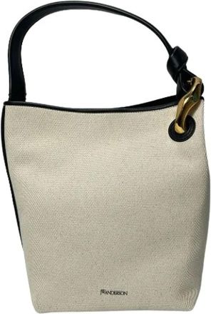 J.W.Anderson Pre-owned Bucket Bags, female, White, Size: ONE SIZE Pre-owned Corner Bucket Bag