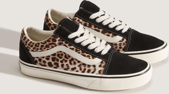 Vans Sneaker VANS Old Skool, Damen, Gr. 36, schwarz, leopard, Textil, Schuhe Sneaker