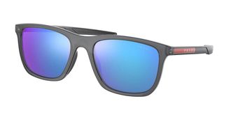 Prada PS10WSF Asian Fit Polarized 13C08R Mens Sunglasses Grey Size 54