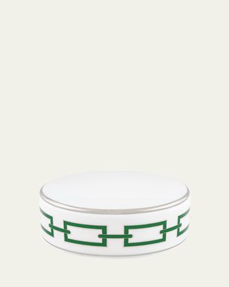 Ginori 1735 Catene Emerald Round Box